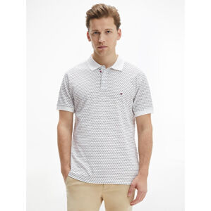 Tommy Hilfiger pánské bílé polo tričko - L (YBR)
